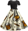 Bierkrug-&-Brezn-Kleid mit Taillenband – Anna Oktoberfest 2026