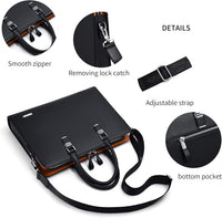 Echte Leder Multi-Fach Geschäfts-Laptoptasche für Profis