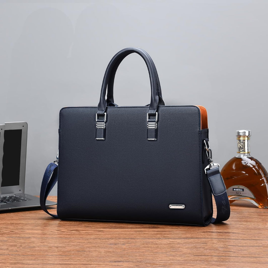 Echte Leder Multi-Fach Geschäfts-Laptoptasche für Profis