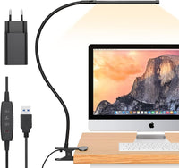 77 LED Schreibtisch-Klemmlampe mit USB-Stromversorgung und flexiblem Schwanenhals – Serava