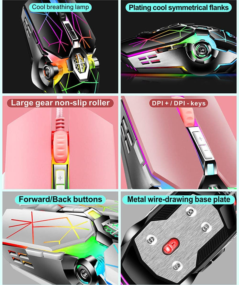87-Tasten Mechanische Gaming-Tastatur RGB Hinterbeleuchtet Blaue Schalter