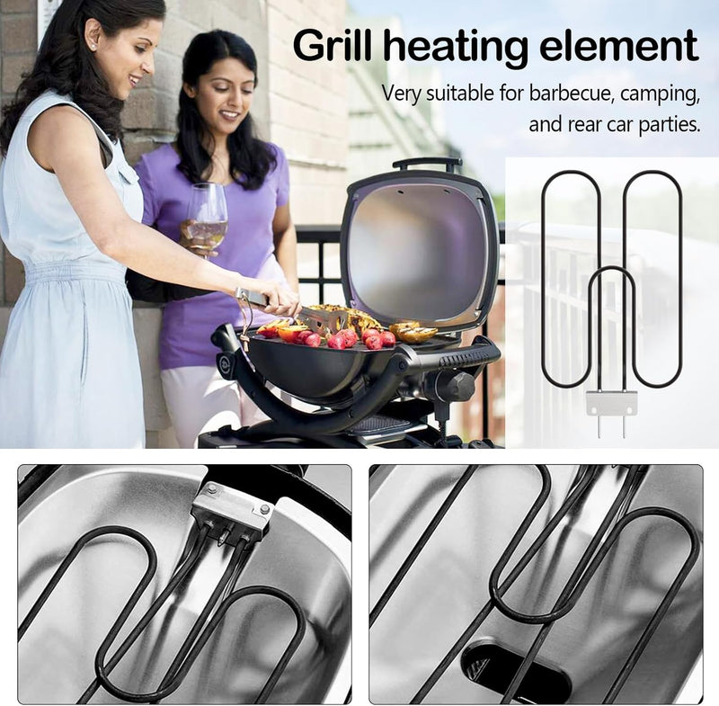 Hochleistungs-Edelstahl-Grillheizspirale 2200W für Outdoor-Elektro-BBQ – Zeythra