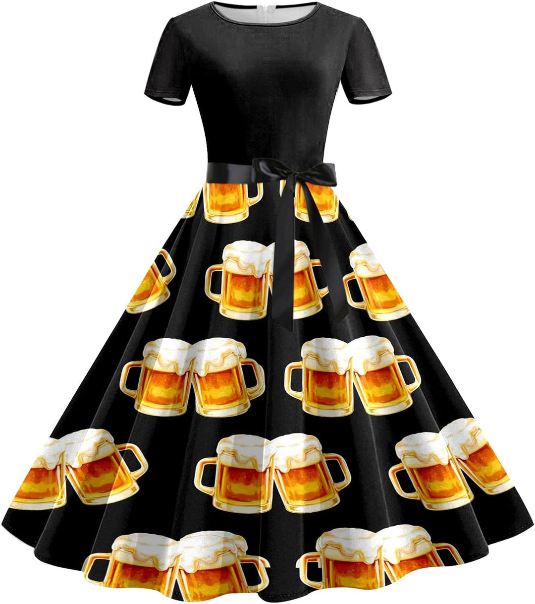 Bierkrug-Kleid mit Taillenband – Lena Oktoberfest 2026