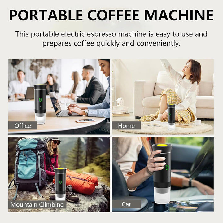 Tragbarer 3-in-1 Espresso-Kaffeemaker mit wiederaufladbarem Akku – Raverno