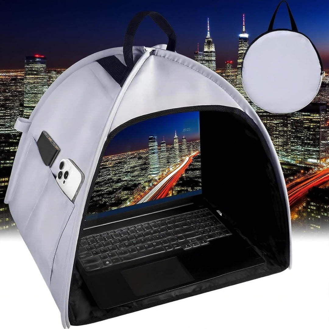 Laptop Sonnenblende – Faltbares Anti-Blend-Privatzelt für Geräte von 13–16" – Travory