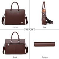 Echte Leder Multi-Fach Geschäfts-Laptoptasche für Profis