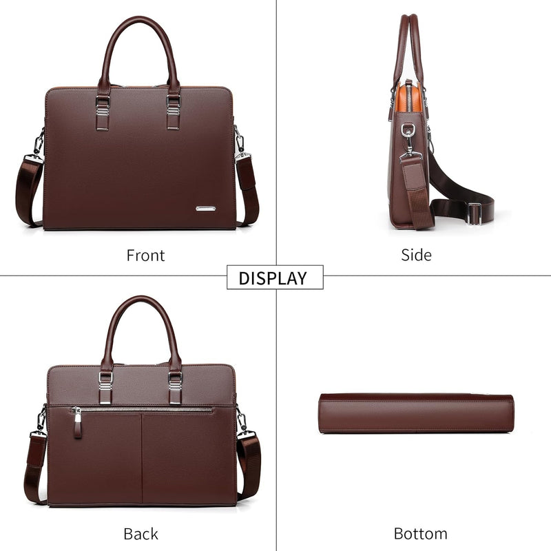 Echte Leder Multi-Fach Geschäfts-Laptoptasche für Profis