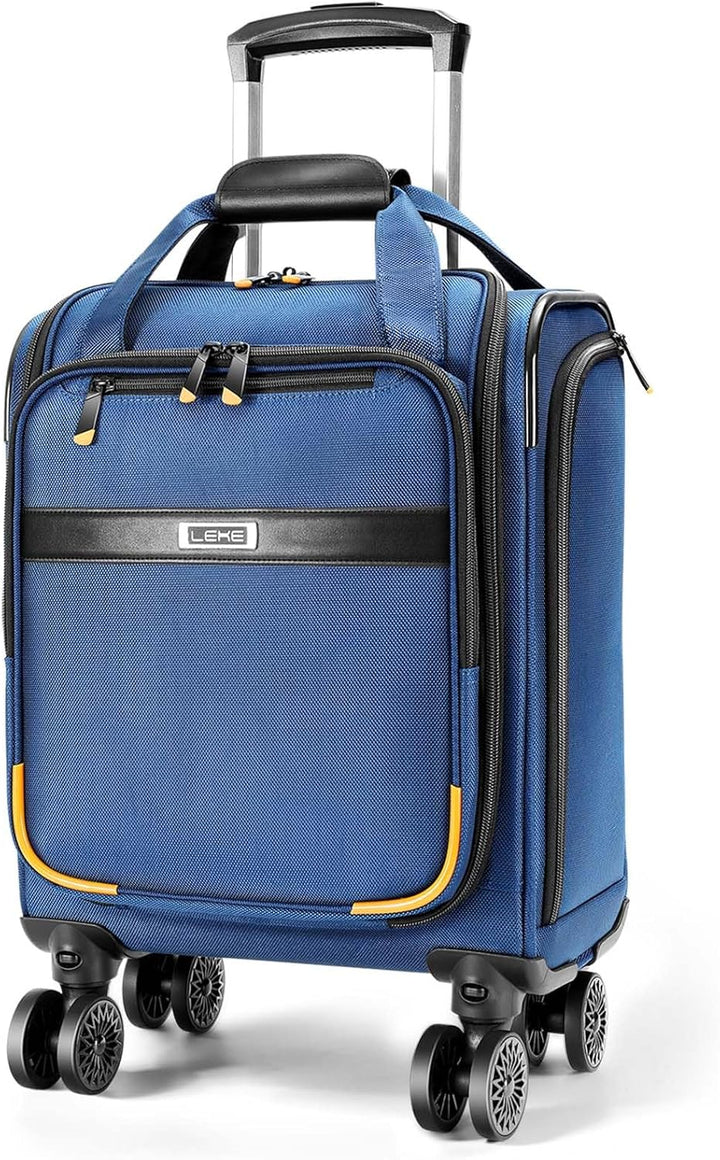 Fluggesellschaft-zugelassenes Unter-Sitz-Handgepäck mit Spinner-Rädern und Laptopfach
