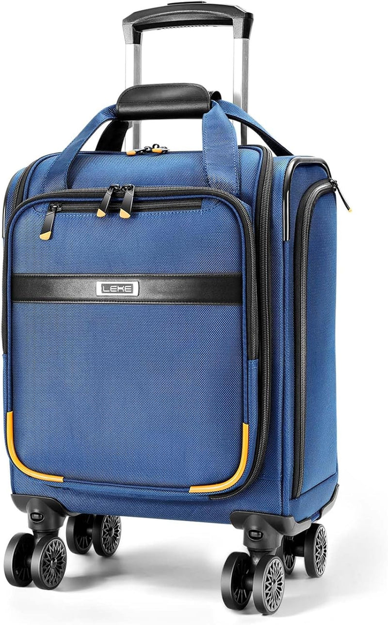Fluggesellschaft-zugelassenes Unter-Sitz-Handgepäck mit Spinner-Rädern und Laptopfach
