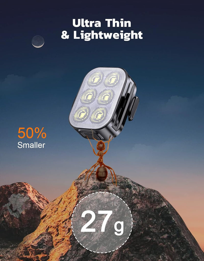Ultra schlanke USB wiederaufladbare Fahrradlichter Set mit 4+6 Modi – SlimBeam