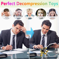 Verformbarer Anti-Stress-Fidget Spinner für Kinder & Erwachsene – 4er-Set