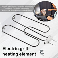 Hochleistungs-Edelstahl-Grillheizspirale 2200W für Outdoor-Elektro-BBQ – Zeythra