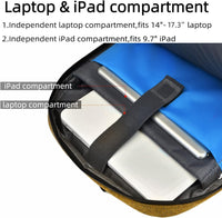 Wasserabweisender Reise-Laptop-Rucksack mit USB-Ladeanschluss