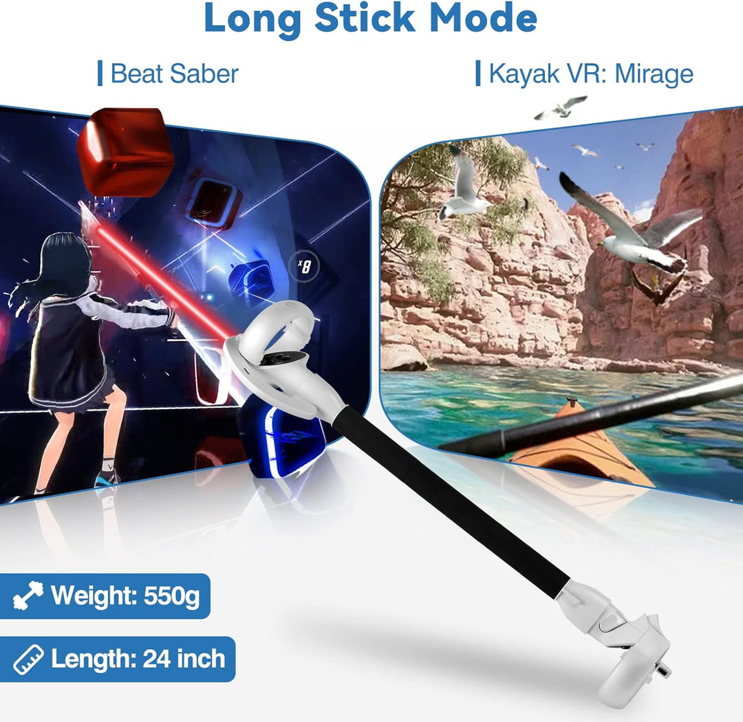 VR-Controller-Verlängerungshandgriffe für Meta Quest 2 – Kynaro