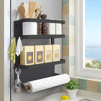 Magnetisches Kühlschrank-Gewürzregal mit Papiertuchhalter – Oryden