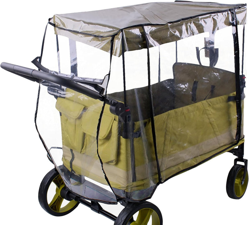 Regenschutz für Kinderwagen – Winddichtes Schutzdach für 2-Sitzer- und 4-Sitzer-Wagen – Venaro