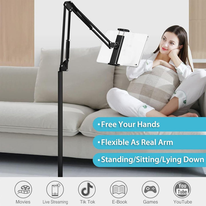 Verstellbarer 360° Handy- und Tablet-Ständer für den Boden – Movira