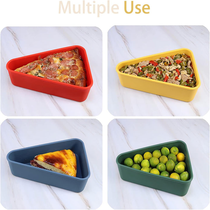 Wiederverwendbarer Pizzalagerbehälter mit 2 Tabletts – SliceSafe (1+1 GRATIS)