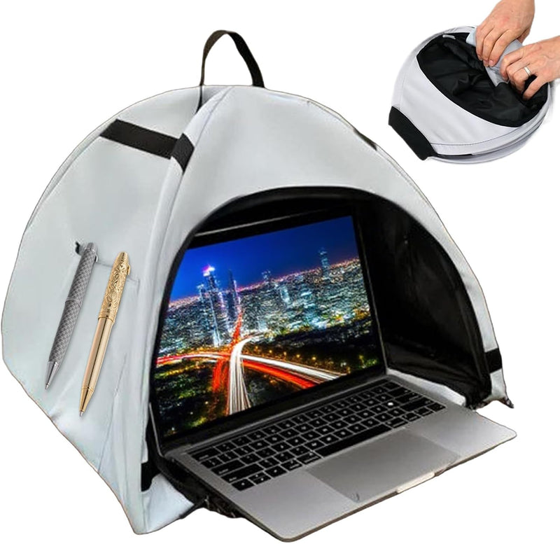 Laptop Sonnenblende – Faltbares Anti-Blend-Privatzelt für Geräte von 13–16" – Travory