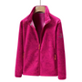 Damen Outdoor Fleecejacke winddicht mit Pflanzenmuster – Marit