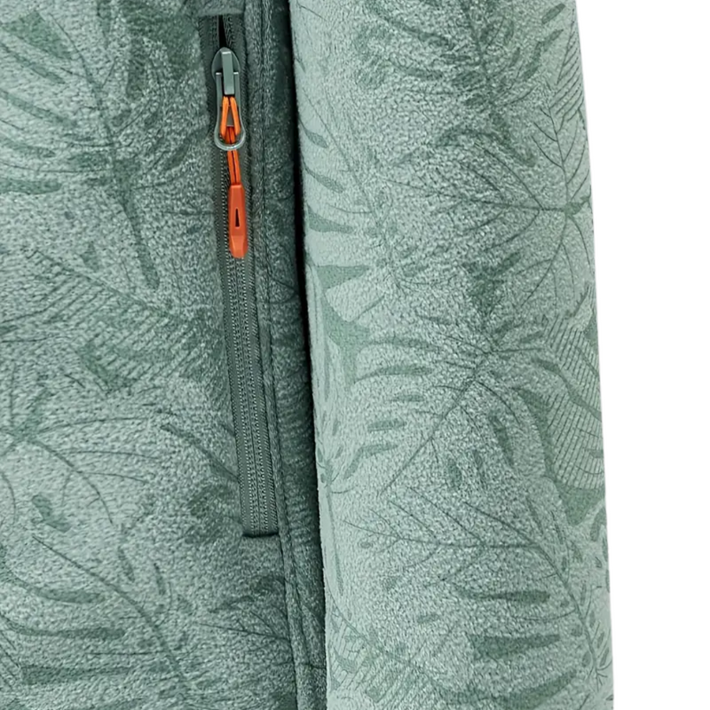 Damen Outdoor Fleecejacke winddicht mit Pflanzenmuster – Marit