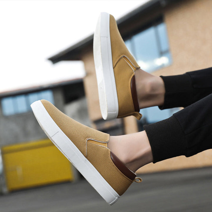 Slip-On-Herrenschuhe aus Canvas – Lennard