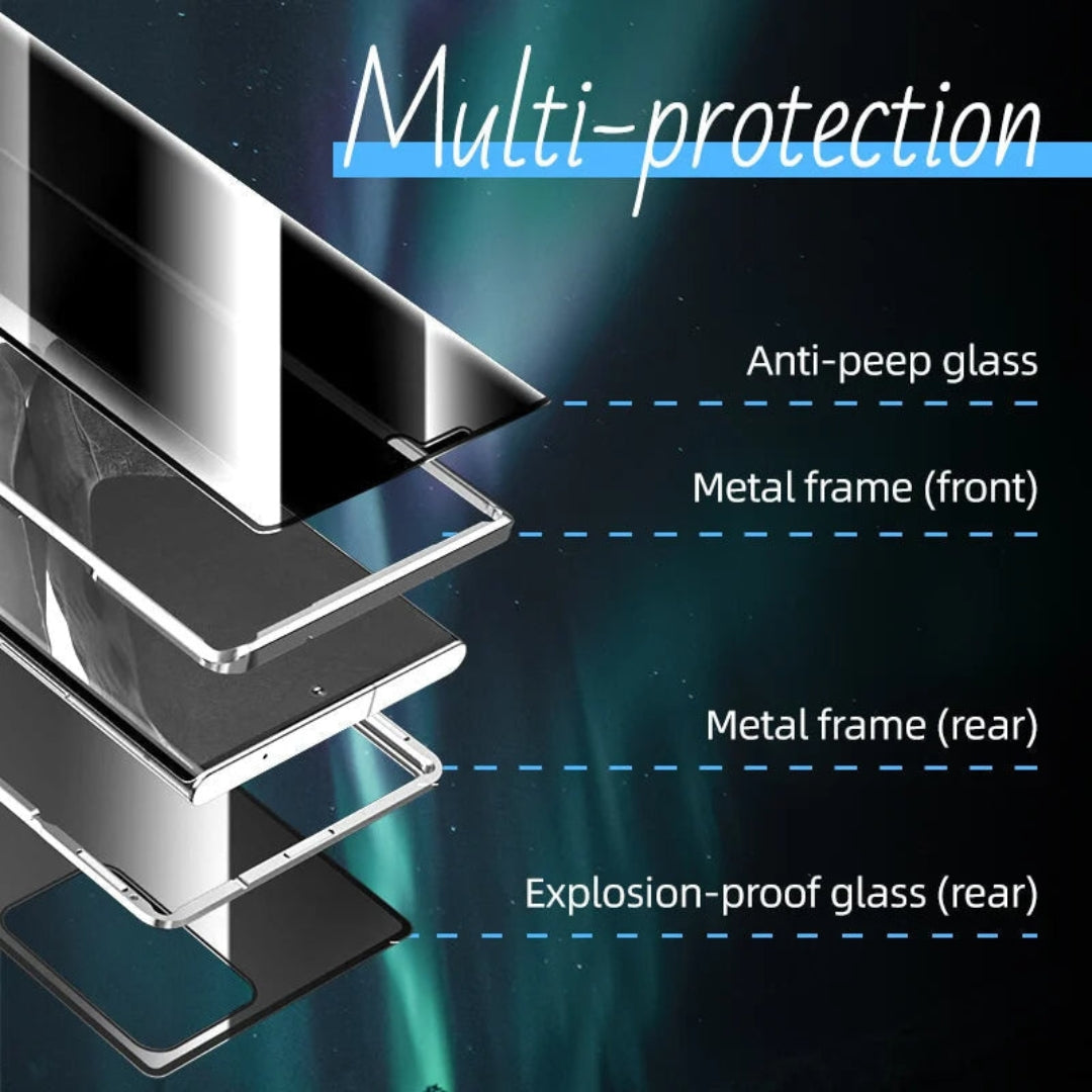 Magnetische doppelseitige Glas-Schutz-Hülle – ClearLock (1+1 GRATIS)