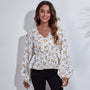 Luftige & Farbenfrohe Damenbluse mit Muster – Leona