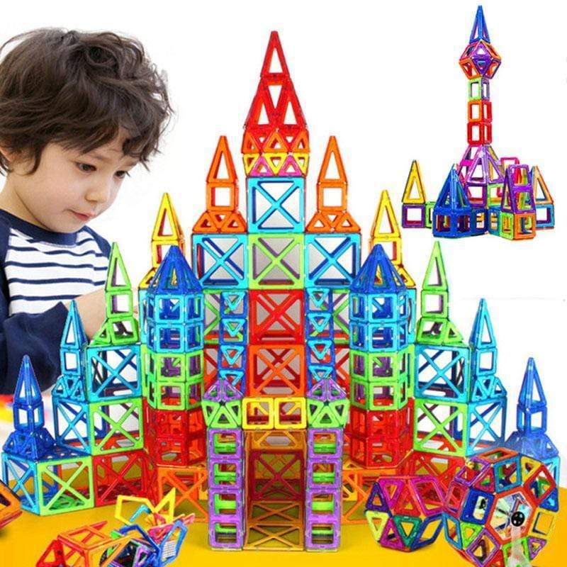 Magnetische Konstruktionsbausteine für Kinder – Lernspiel mit 118/148 Teilen