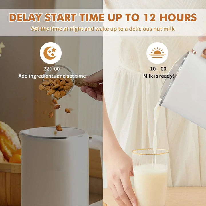 Nussmilchmaker | Milchfrei Nachhaltig 1000 ml Gesund Frisch NutriBlend-Luzern Mode