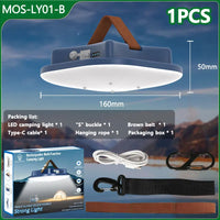 Campinglampe | Solar Aufladbar Magnetbefestigung Robust Vielseitig-Blau MOSLY01-1ST-Luzern Mode