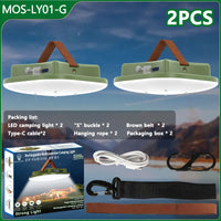 Campinglampe | Solar Aufladbar Magnetbefestigung Robust Vielseitig-Grün MOSLY01-2ST-Luzern Mode