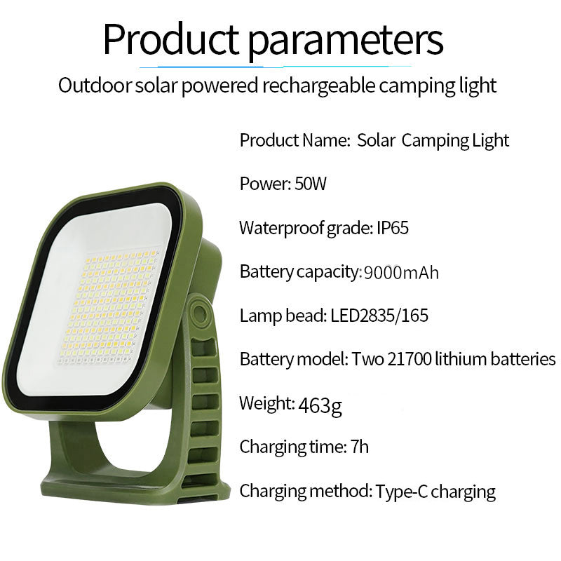 Campinglampe | Solar Aufladbar Magnetbefestigung Robust Vielseitig-Luzern Mode