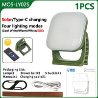 Campinglampe | Solar Aufladbar Magnetbefestigung Robust Vielseitig-LY02S Solarenergie-Luzern Mode