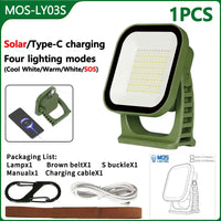 Campinglampe | Solar Aufladbar Magnetbefestigung Robust Vielseitig-LY03S Solarenergie-Luzern Mode