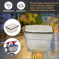 Wasserdichter hinterer Fahrradkorb mit regendichtem Cover – Velora