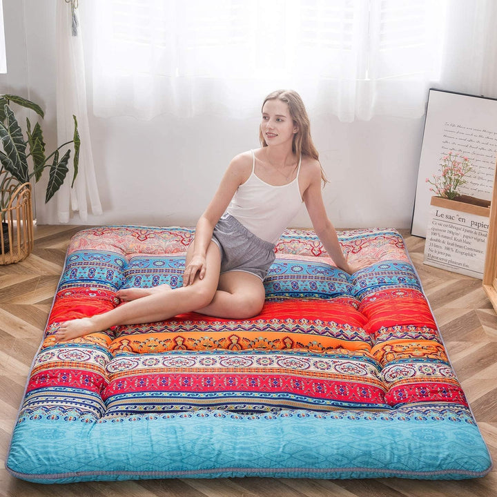 Faltbare japanische Futon-Bodenmatratze mit Memory-Foam-Unterstützung – Arivon