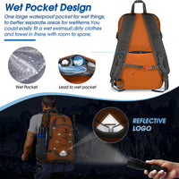 40L Wasserdichter Wander- und Campingrucksack – Leicht & Faltbar – 2 zum Preis von 1