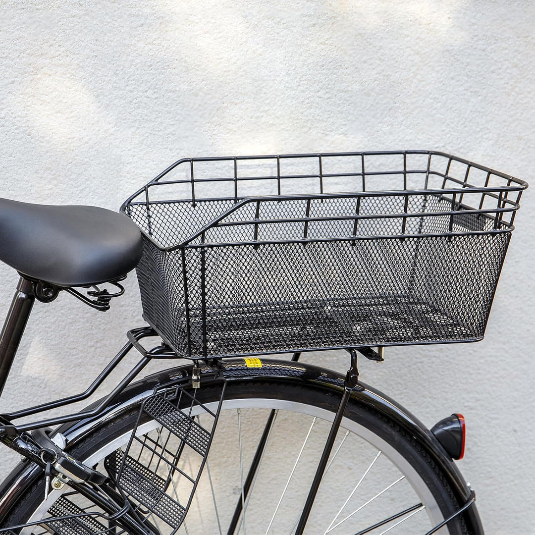 Großer hinterer Fahrradkorb mit Ladennetz & wasserdichtem Schutz – Orvian