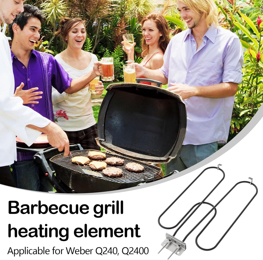 Hochleistungs-Edelstahl-Grillheizspirale 2200W für Outdoor-Elektro-BBQ – Zeythra