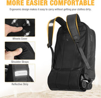 30L Rollrucksack für Laptops mit 4 Spinner-Rädern und wasserabweisendem Design