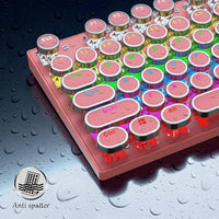 87-Tasten Mechanische Gaming-Tastatur RGB Hinterbeleuchtet Blaue Schalter