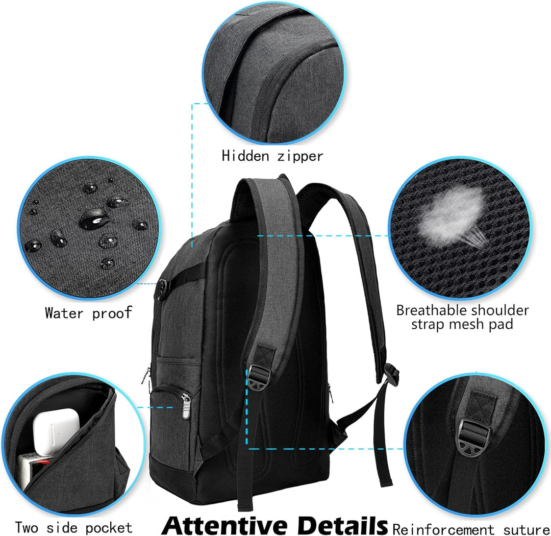 Dun 15,6" Reise- und Arbeits-Laptop-Rucksack mit Organizer-Fächern