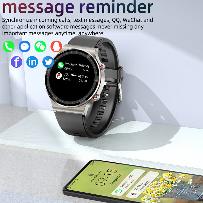 EKG Smartwatch mit Blutsauerstoff- und Herzfrequenzsensor – CardioTrack