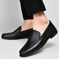 Italienische Slipper aus echtem Leder – Emilio