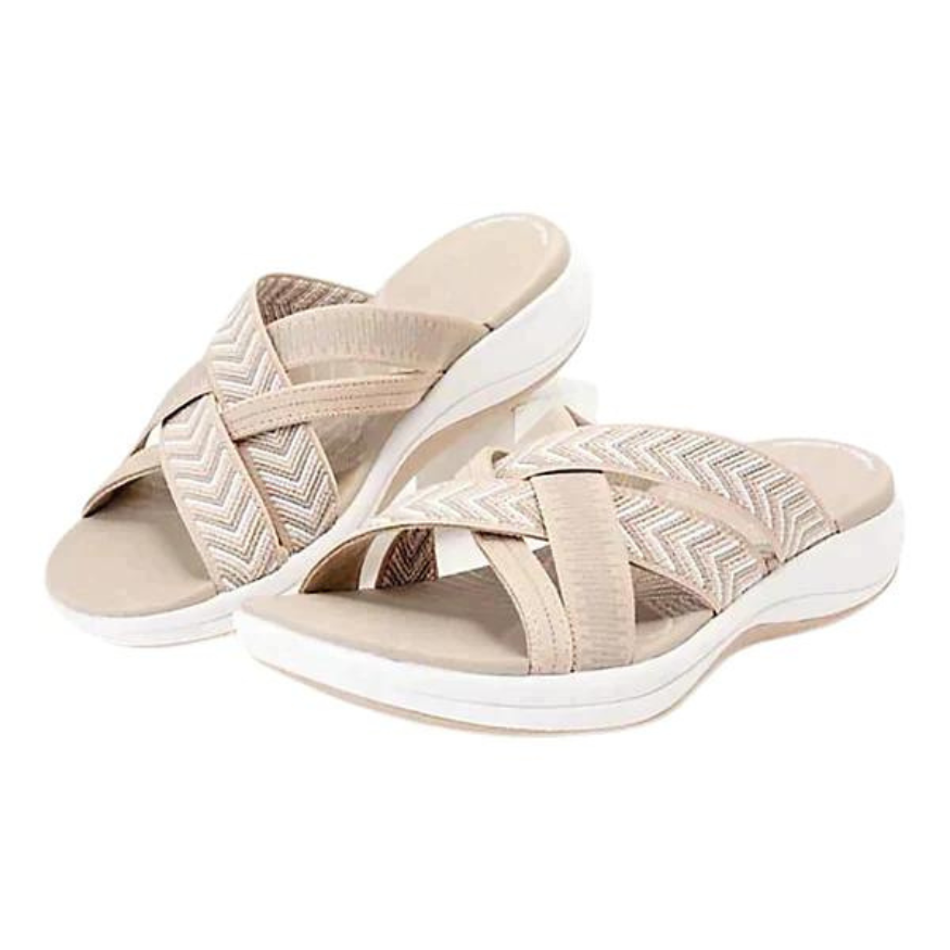 Luftige Sandalen mit orthopädischem Fußbett und Dämpfung – Riva