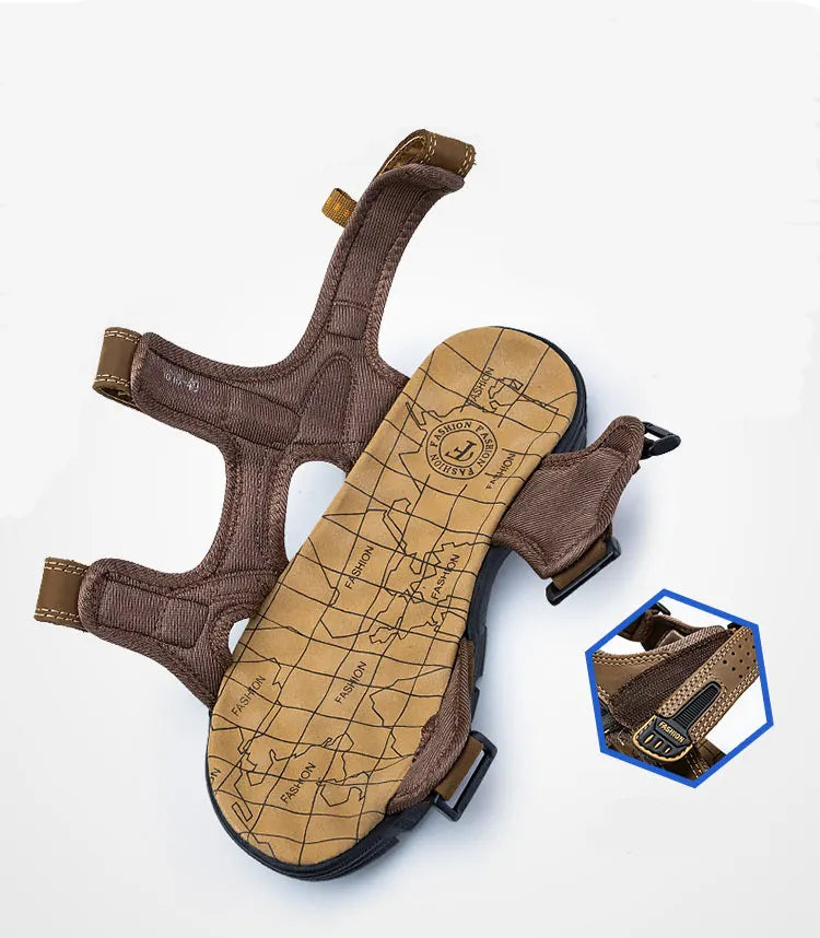 Atmungsaktive & Bequeme Herren-Sandalen mit Ergonomischem Fußbett – Jonas