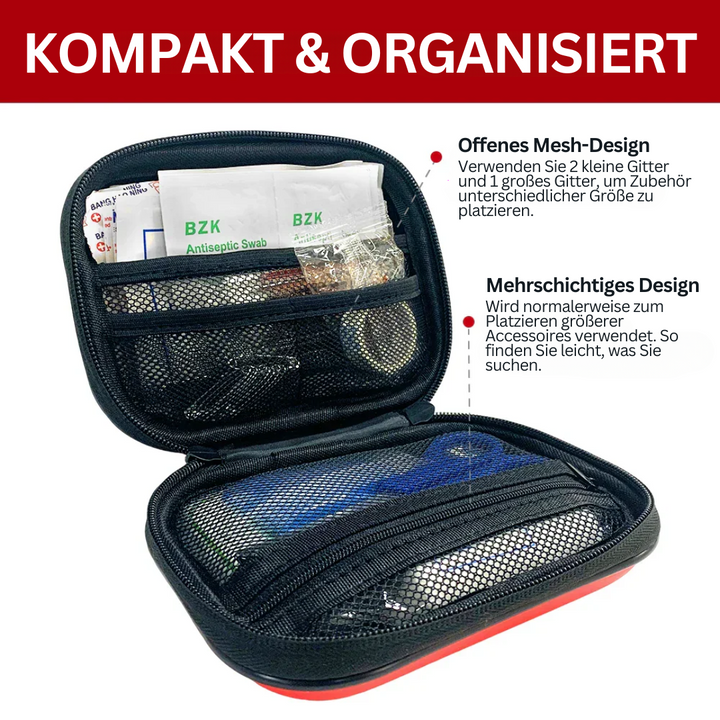 Erste-Hilfe-Kit | 91-teilig Kompakt Vielseitig Tragbar Langlebig-Luzern Mode