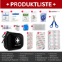 Erste-Hilfe-Kit | 91-teilig Kompakt Vielseitig Tragbar Langlebig-Schwarz-Luzern Mode