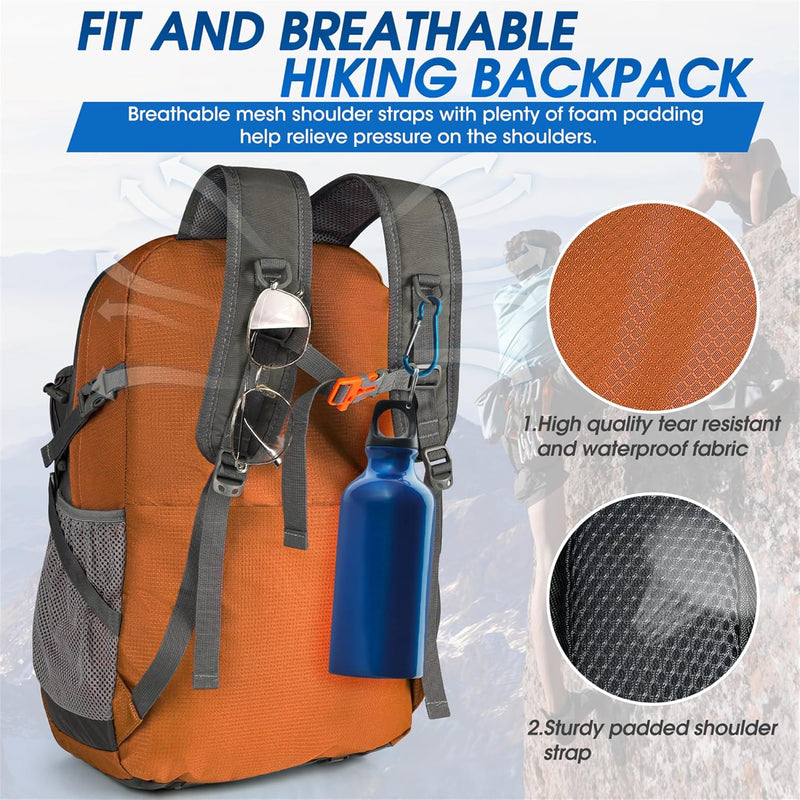 40L Wasserdichter Wander- und Campingrucksack – Leicht & Faltbar – 2 zum Preis von 1